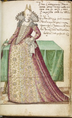 Leaf from Book of Italian Costumes