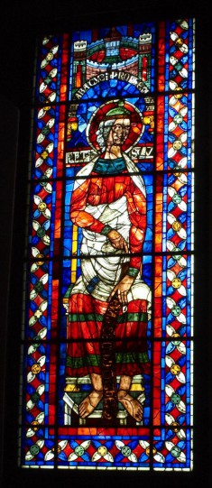 Stained Glass Window with the Prophet Habbakuk