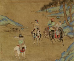 Four Horsemen in a Landscape