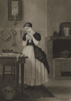 Young Cook Caressing A Dead Bird