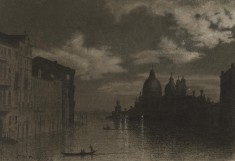 Venice, the Grand Canal at Night
