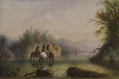 River Scene - Watering Horses