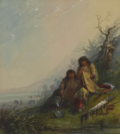 Indian Woman Making the War Dress