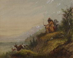A Pawnee Indian Shooting Antelope