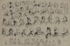 Heads and Figures of Various Types of People
