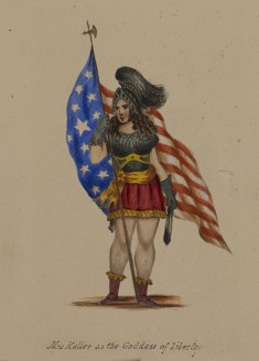 Mrs. Keller as the Goddess of Liberty