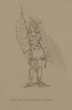 Mrs. Keller as the Goddess of Liberty