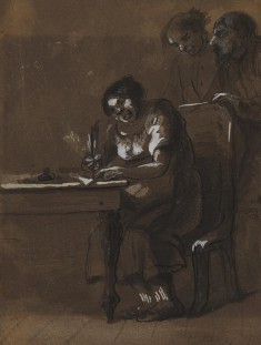 Clemence Newcome Signing as a Witness