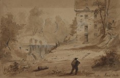 View of a House and Falls