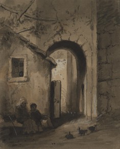 Children Outside a Gate