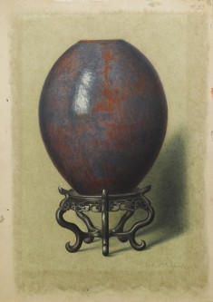 Iridescent Iron-Rust Vase