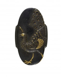 Kashira with Peacock