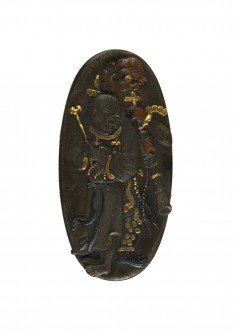 Kashira with Two Figures