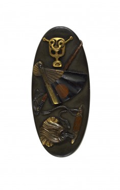 Kashira with Samurai Armor