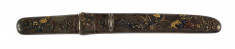 Dagger (aikuchi) with puppies playing in a garden (51.1148.1-51.1148.3)
