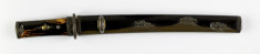 Dagger (hamidashi) with blossoming cherry trees (includes 51.1158.1-51.1158.5)