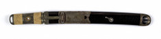 Dagger (aikuchi) with silver mounts of crashing waves (includes 51.1162.1-51.1162.4)