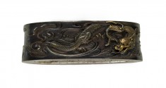 Fuchi with Dragons and Clouds
