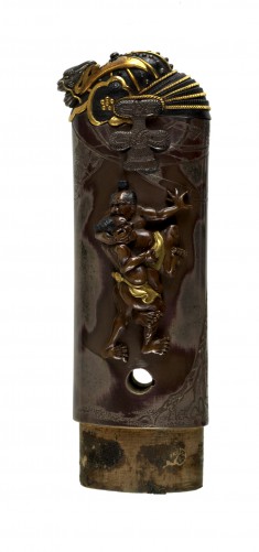 Tsuka with Sumo Wrestlers and Helmet