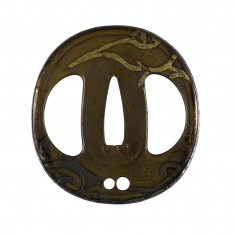 Tsuba with Waves
