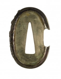 Tsuba with Chrysanthemums
