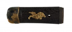 Tsuka with Hawk and Chinese Lions