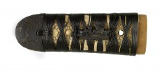 Tsuka with Cherry Blossoms and Wrestling Gate Guardians