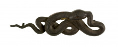 Tobacco pouch clasp with snake