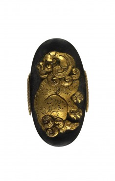 Kashira with Chinese-style Lion