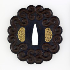 Tsuba with Scrollwork Design