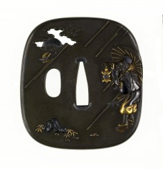 Tsuba with the Oil Monk (Abura-bozu)