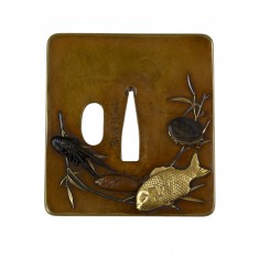 Tsuba with Fish and Seafood