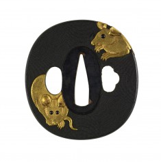 Tsuba with Mice