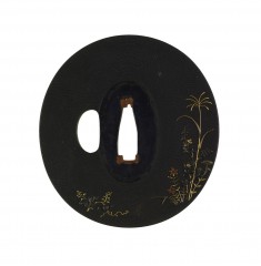 Tsuba with Autumn Flowers