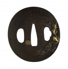 Tsuba with the Taoist Immortal Taishin O Fujin