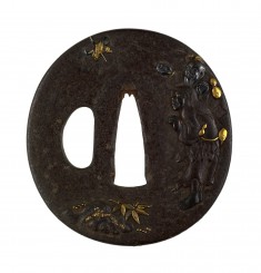 Tsuba with the Taoist Immortal Chokaro