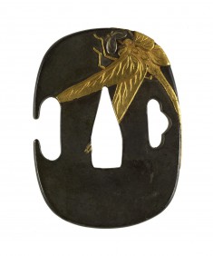 Tsuba with a Dragonfly