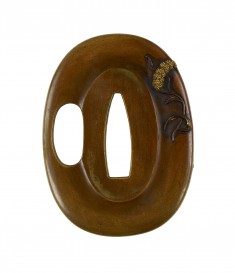 Tsuba with Stalks of Millet