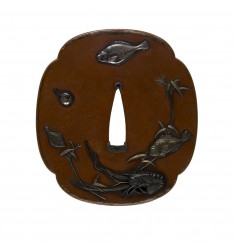 Tsuba with Fish