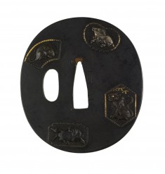 Tsuba with Animals from the Chinese Zodiac