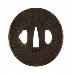 Tsuba with Chrysanthemums