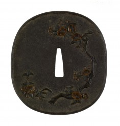 Tsuba with Plum Blossoms