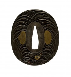 Tsuba with Autumn Grasses and Insects