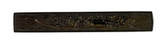 Kozuka with Soldiers and a Palanquin on a Boat