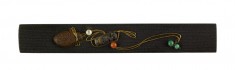 Kozuka with Inro, Bag, and Netsuke