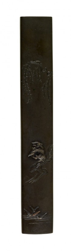 Kozuka with Two Herons on a Willow