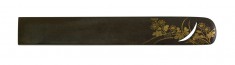 Kozuka with Chrysanthemums, Arrowroot and Moon