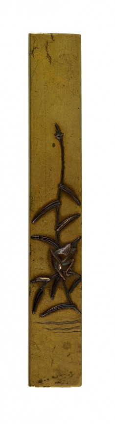 Kozuka with a Kingfisher on a Reed
