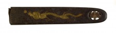 Kozuka with Dragon and Paulownia Crest
