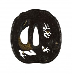 Tsuba with an "Oni" (Demon)